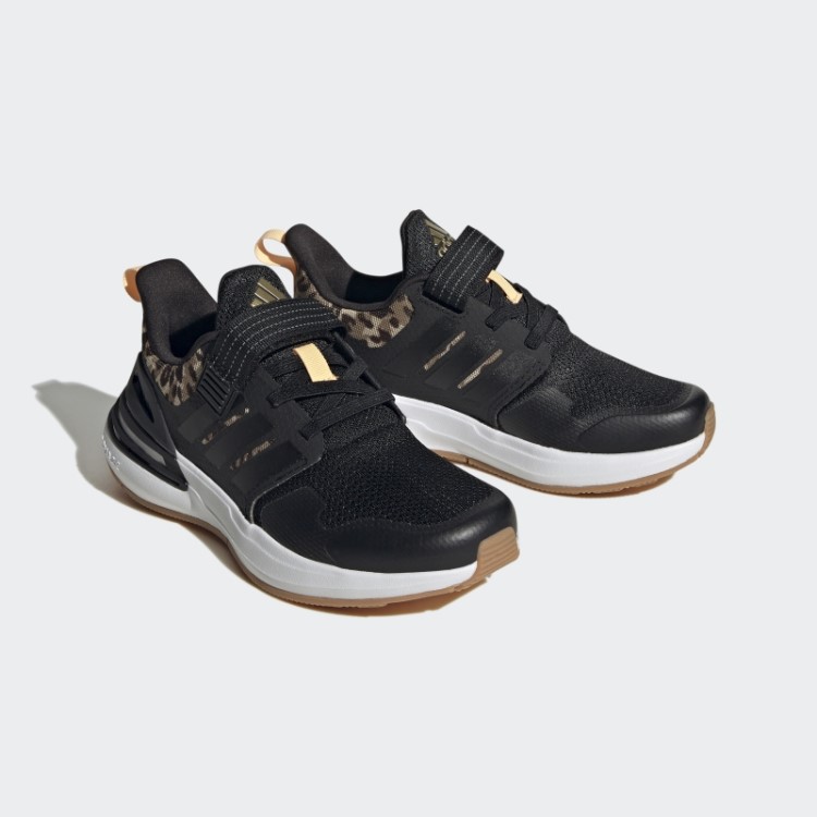 Sapatilha Rapidasport Bounce Elástica Com Tira Superior Em Renda Preta Adidas