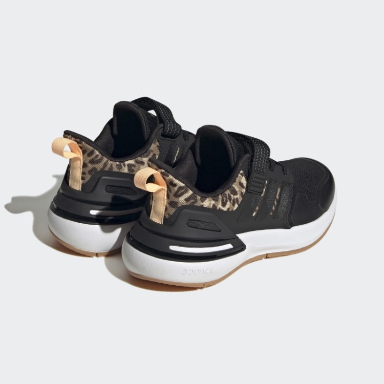 Sapatilha Rapidasport Bounce Elástica Com Tira Superior Em Renda Preta Adidas