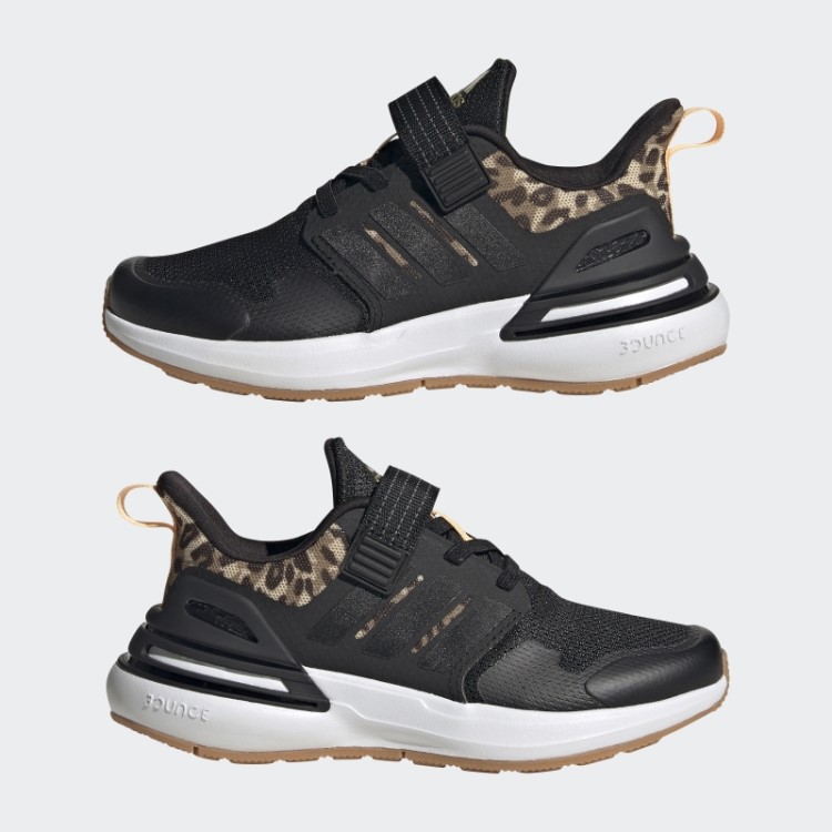 Sapatilha Rapidasport Bounce Elástica Com Tira Superior Em Renda Preta Adidas