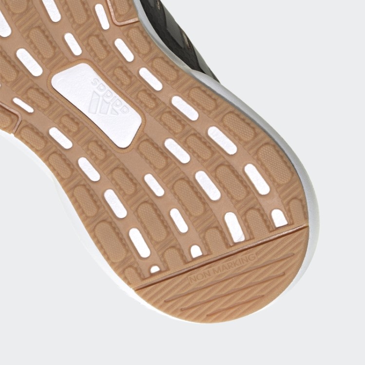 Sapatilha Rapidasport Bounce Elástica Com Tira Superior Em Renda Preta Adidas