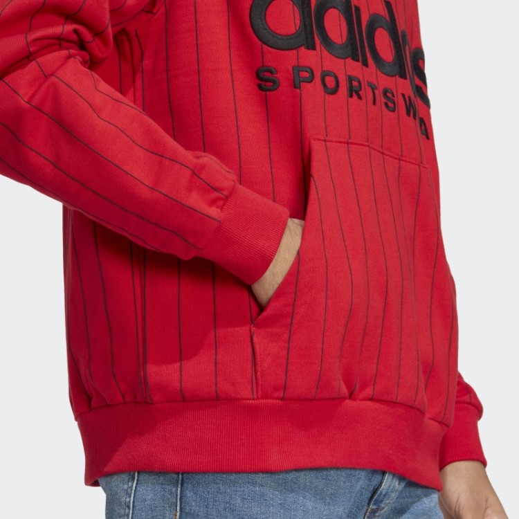 Moletom De Lã Com Capuz Escarlate Adidas
