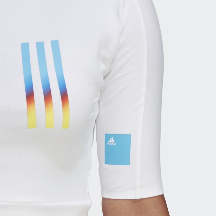 Camiseta Branca Missão Vitória Slim Fit Adidas