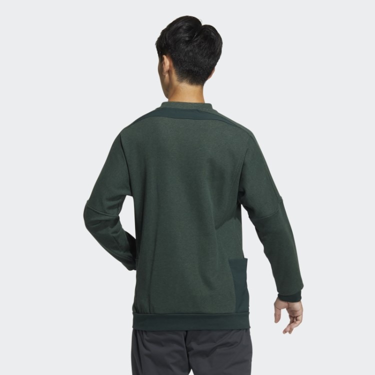 Moletom Verde Mel Adidas Go-to Crew