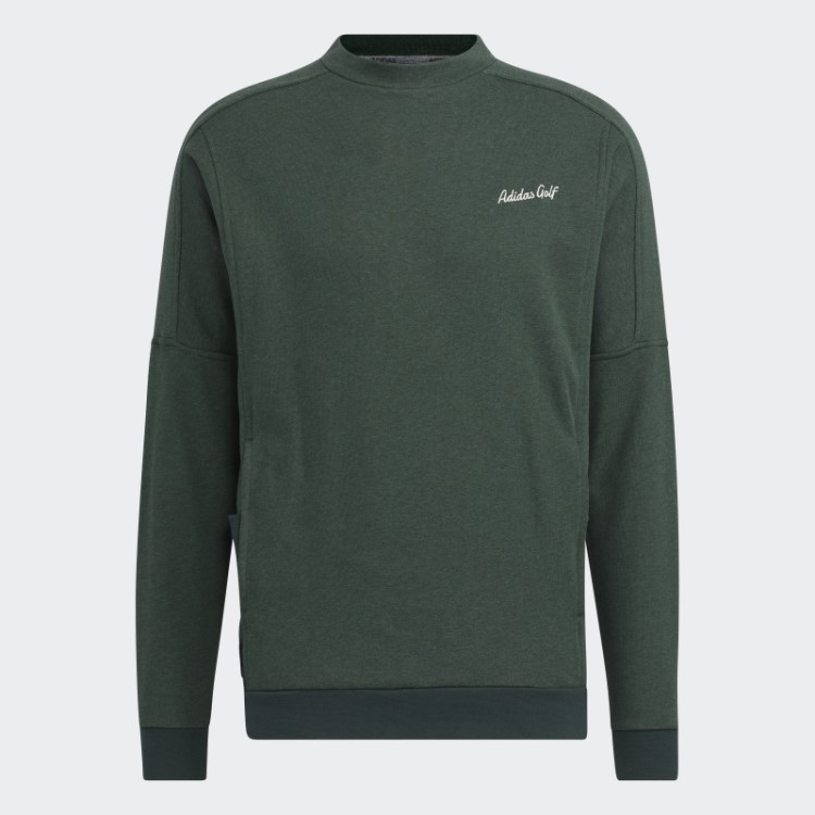 Moletom Verde Mel Adidas Go-to Crew