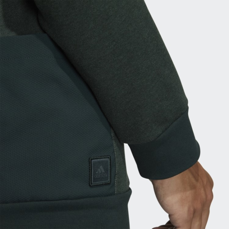 Moletom Verde Mel Adidas Go-to Crew