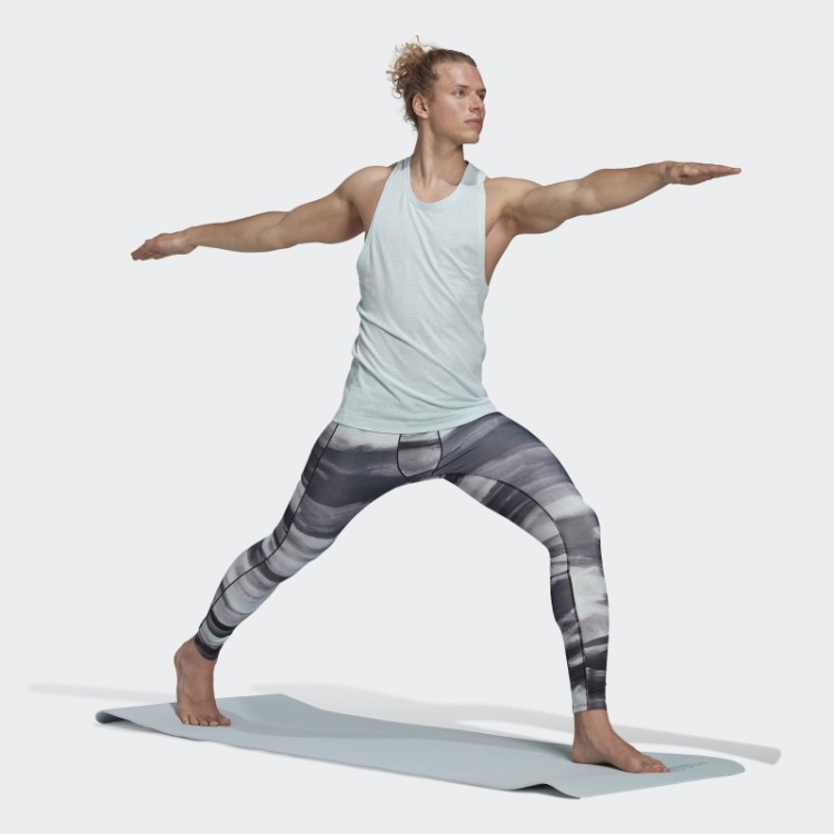 Meia-calça De Treino De Ioga Com Estampa Multicolorida Adidas