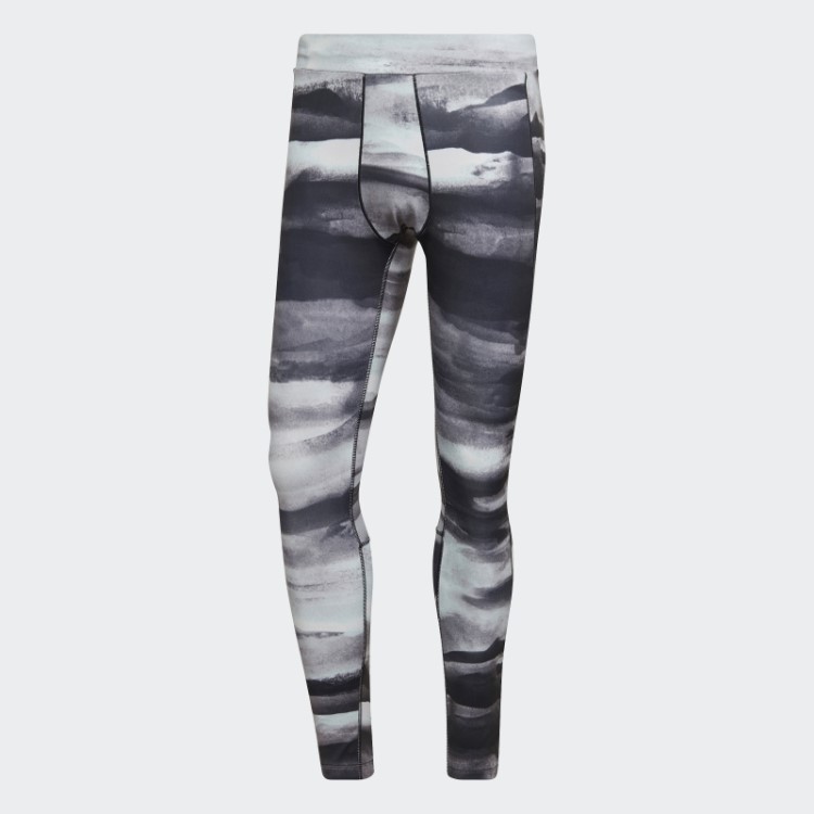 Meia-calça De Treino De Ioga Com Estampa Multicolorida Adidas
