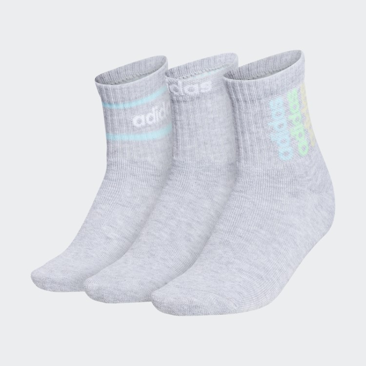 Meias Cinza Claro Wmspt Step 2 3pk High Quarter Adidas