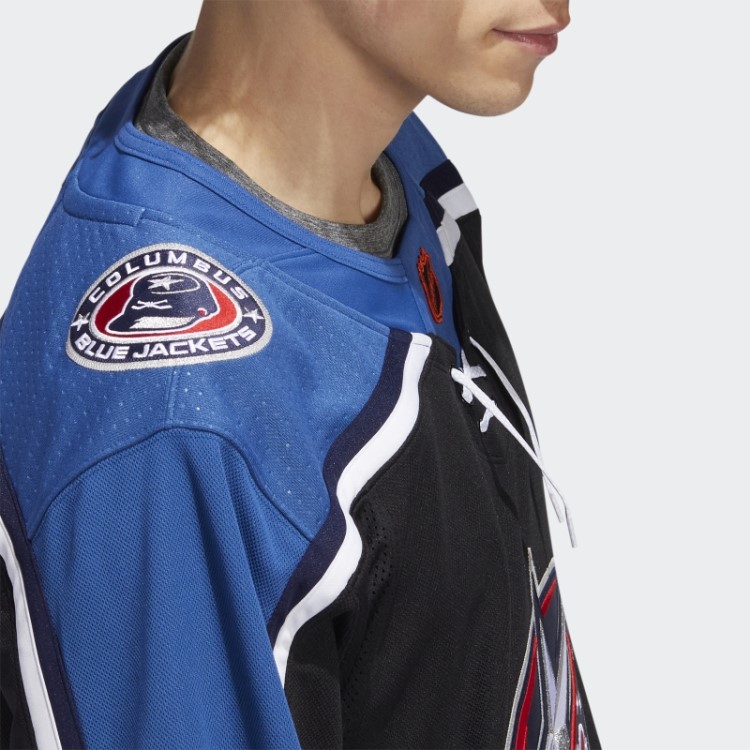 Jaquetas Azuis Autêntica Camisa Retrô Com Marca De Palavra Preta Adidas