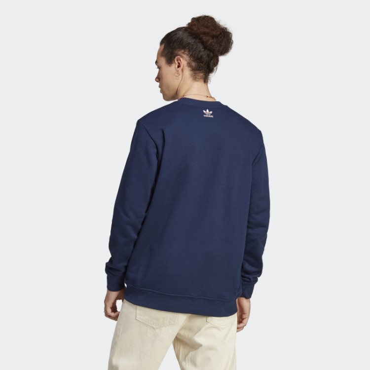 Adidas Graphic Archive Crew Sweatshirt Night Indigo