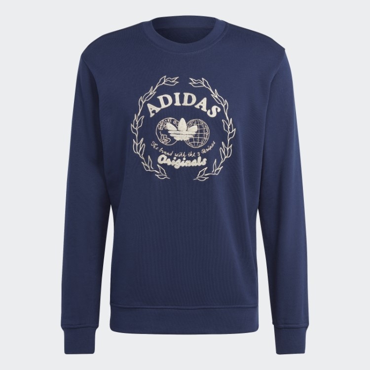 Adidas Graphic Archive Crew Sweatshirt Night Indigo