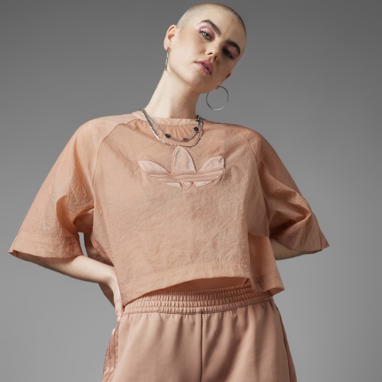 Camiseta Cropped Sempre Original Adidas Clay