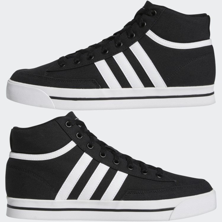 Retrovulc Tênis De Skate Mid Canvas Preto Adidas