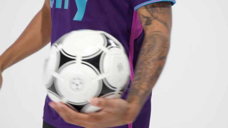 Charlotte Fc 23/24 Away Camisa Autêntica Adidas Roxo Escuro