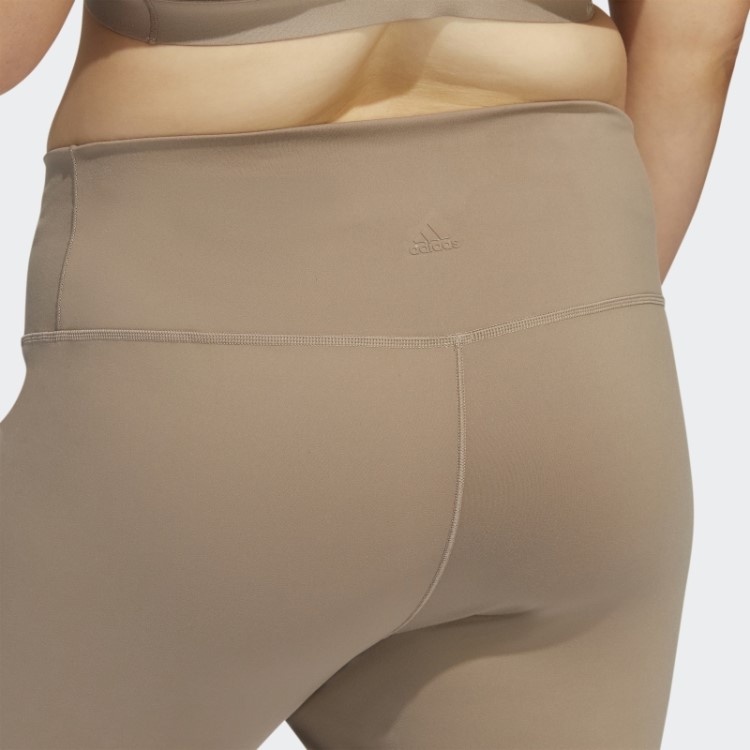 Legging Marrom Giz Adidas Yoga Luxe Studio 7/8 (tamanho Grande)
