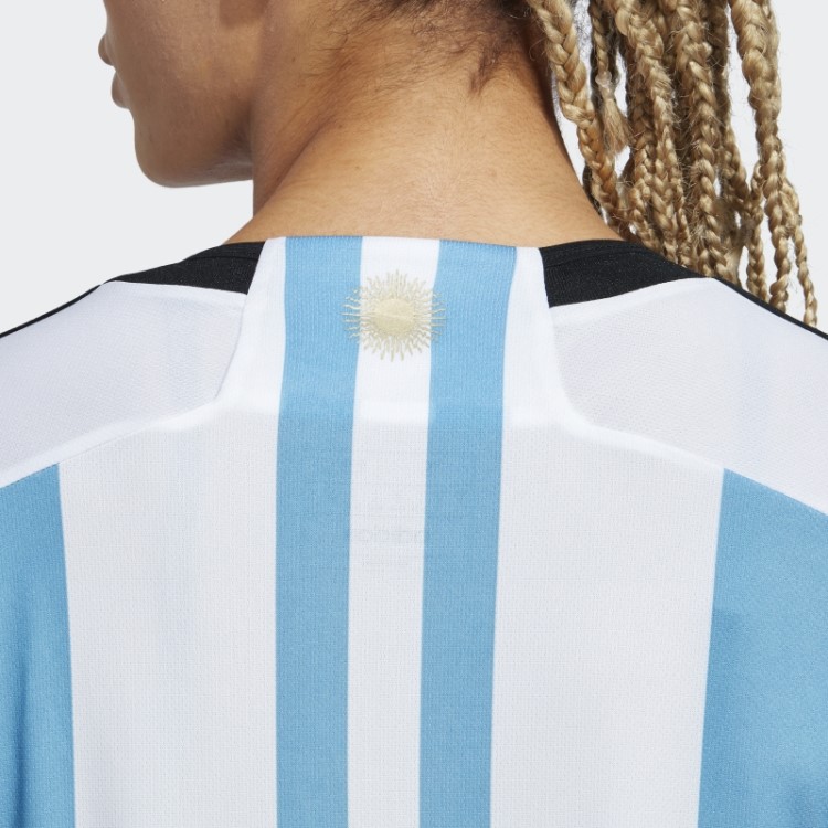 Argentina 22 Vencedores Home Jersey Feminino Adidas Branco