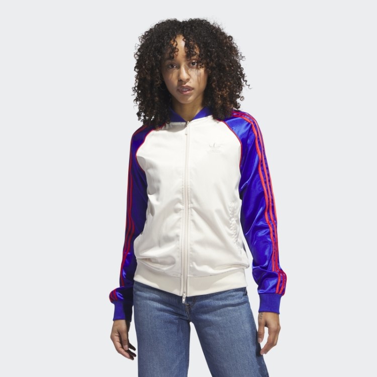Adidas Cetim Sst Jaqueta Branca