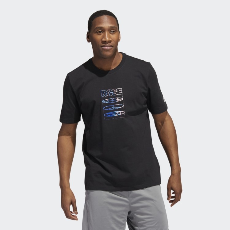 Camiseta Rosa Adidas Preta