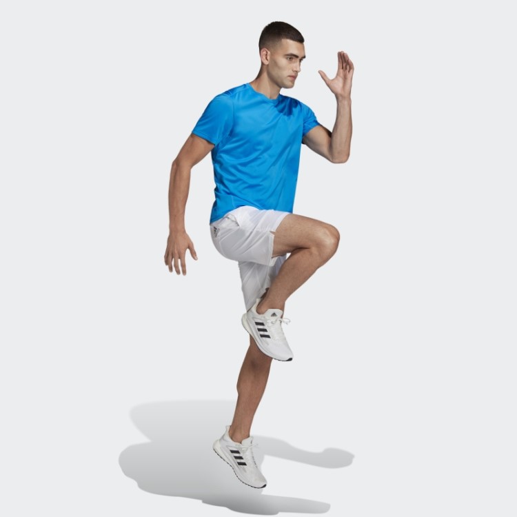 Camiseta Run It Blue Rush Adidas