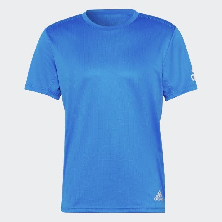 Camiseta Run It Blue Rush Adidas