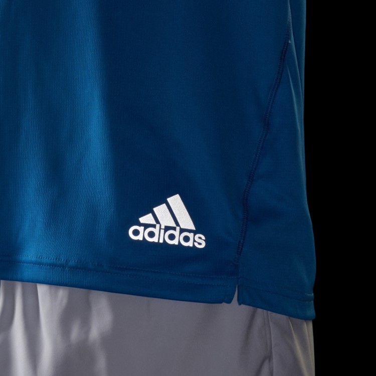 Camiseta Run It Blue Rush Adidas