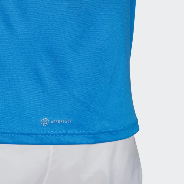Camiseta Run It Blue Rush Adidas
