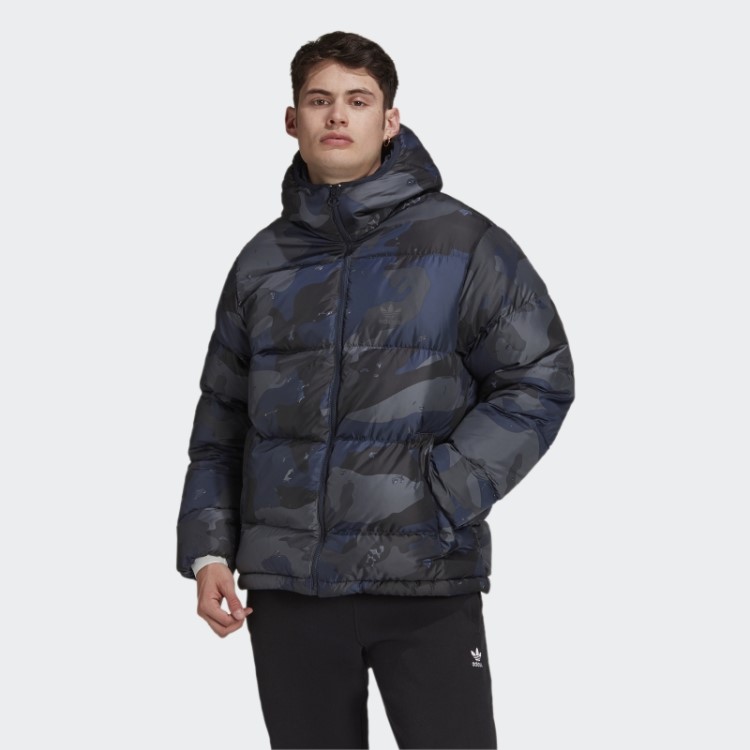 Jaqueta Puffer Multicolor Adidas Down Camo
