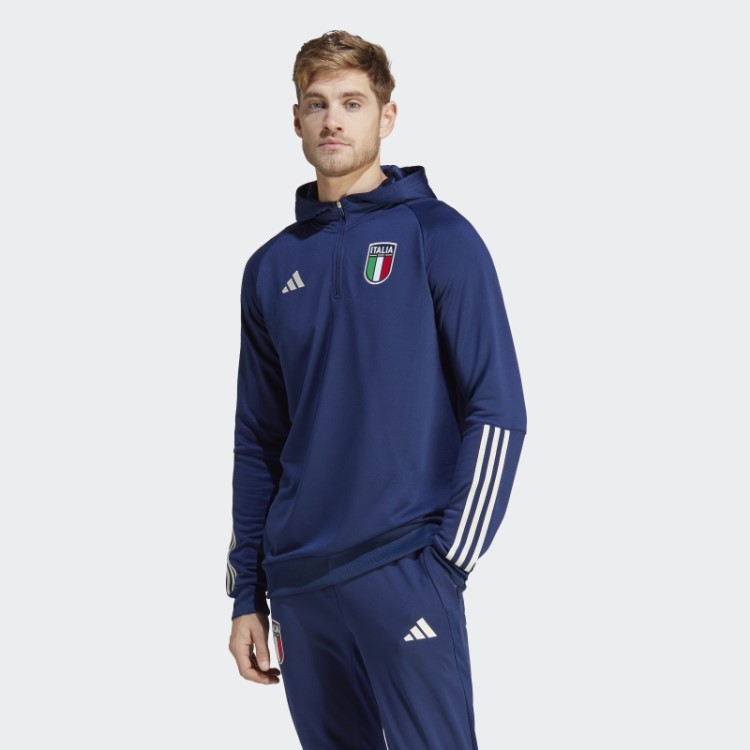 Moletom Italia Tiro 23 Azul Escuro Adidas