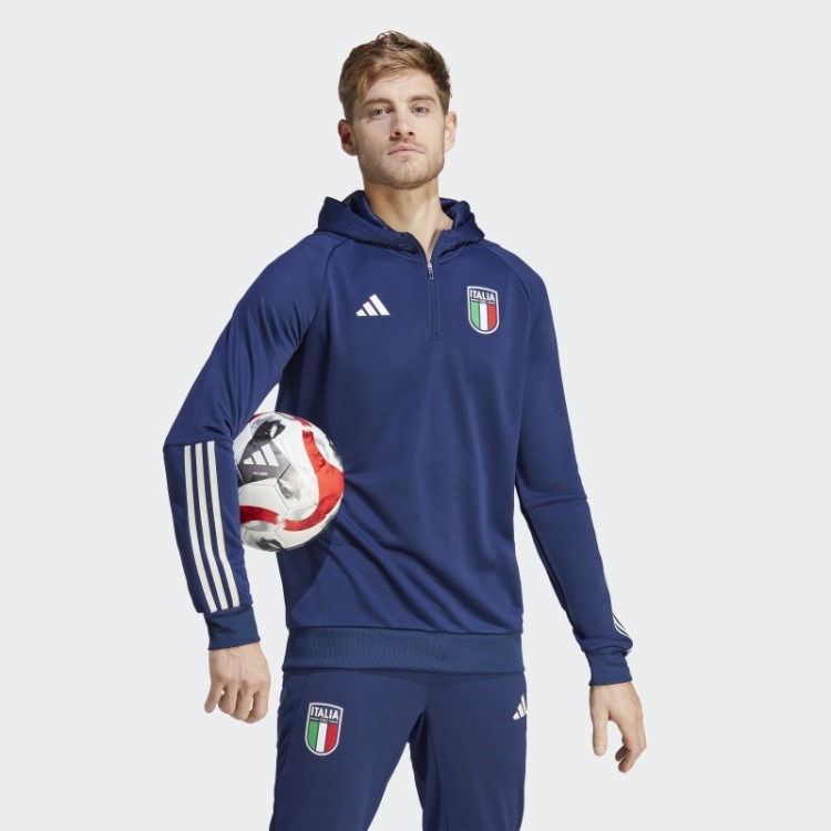 Moletom Italia Tiro 23 Azul Escuro Adidas