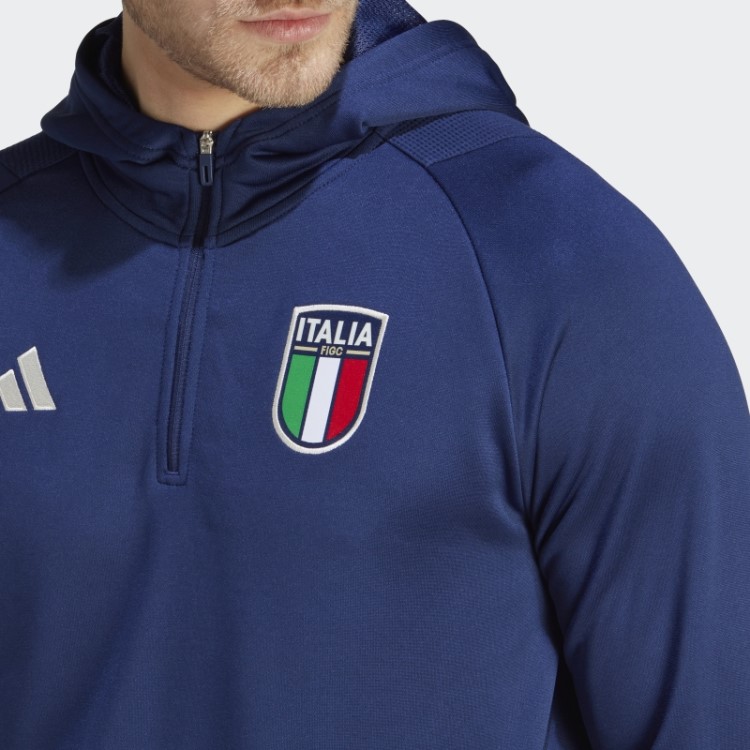 Moletom Italia Tiro 23 Azul Escuro Adidas