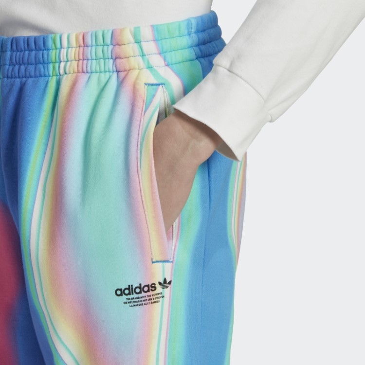 Calça De Moletom Hiperreal Com Estampa Allover Azul Rush Adidas