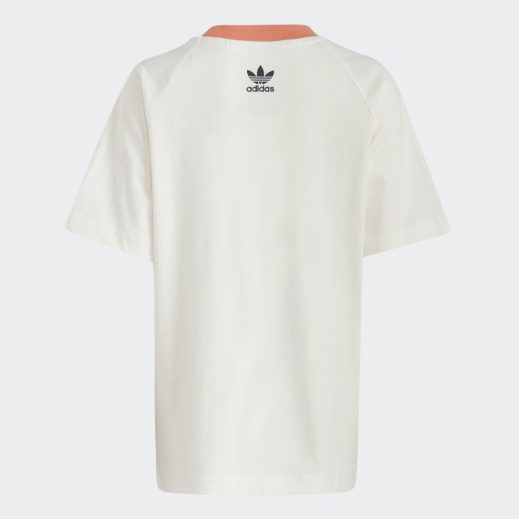 Camiseta Branca Com Estampa Gráfica Adidas