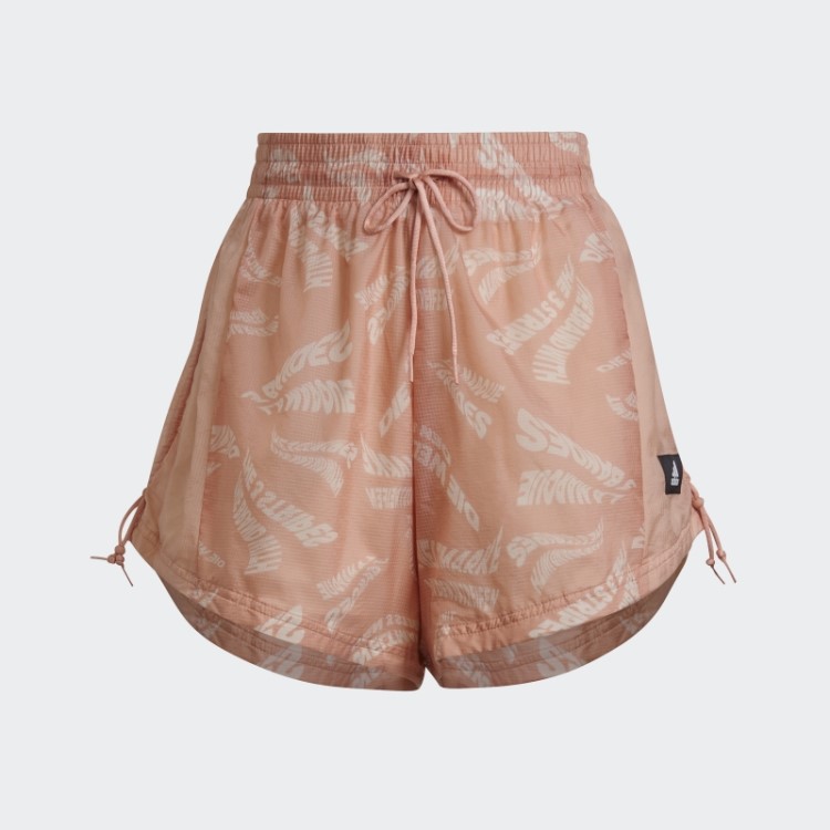 Shorts Adidas Sportswear Tecido Leve Ambiente Blush