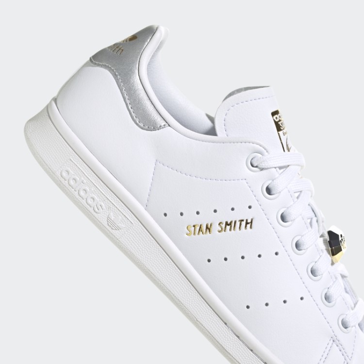 Sapatos Dourados Metálicos Adidas Stan Smith Elegantes