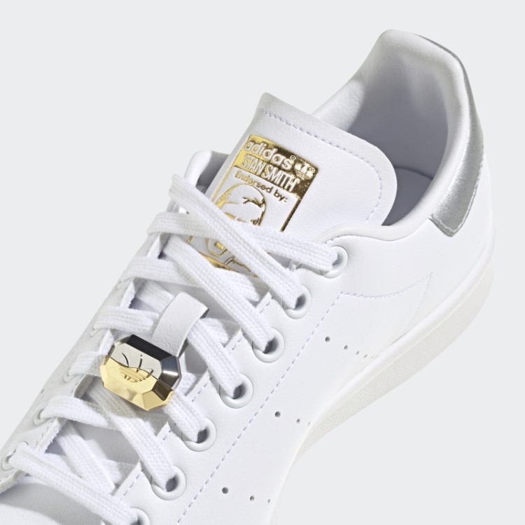 Sapatos Dourados Metálicos Adidas Stan Smith Elegantes