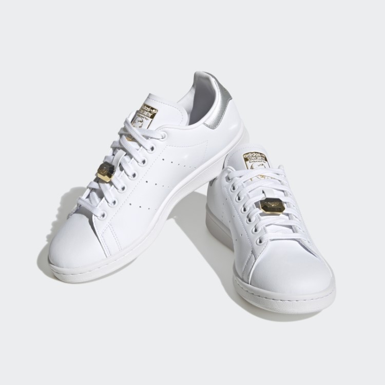 Sapatos Dourados Metálicos Adidas Stan Smith Elegantes