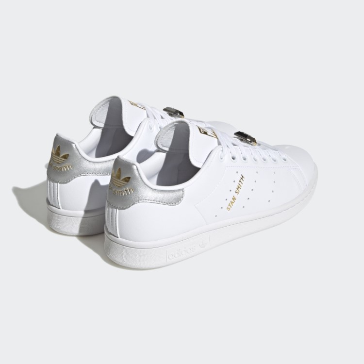 Sapatos Dourados Metálicos Adidas Stan Smith Elegantes