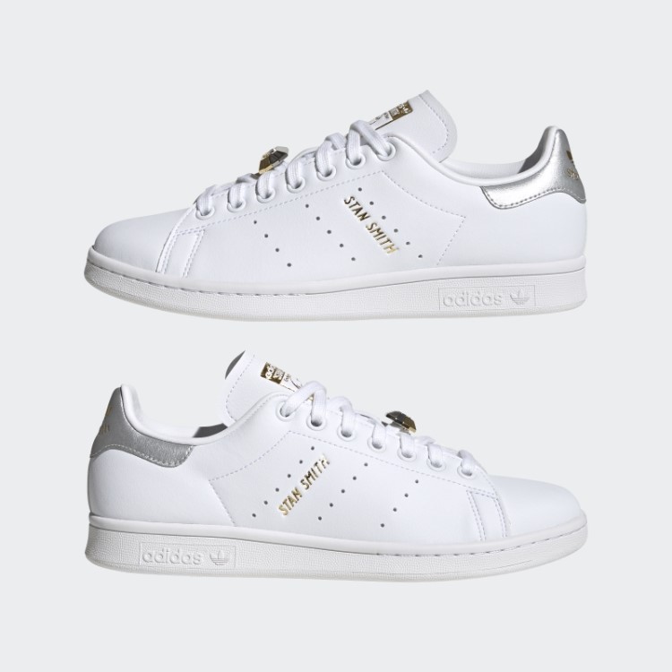 Sapatos Dourados Metálicos Adidas Stan Smith Elegantes