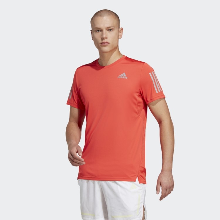 Adidas Possui A Camiseta Run Vermelha
