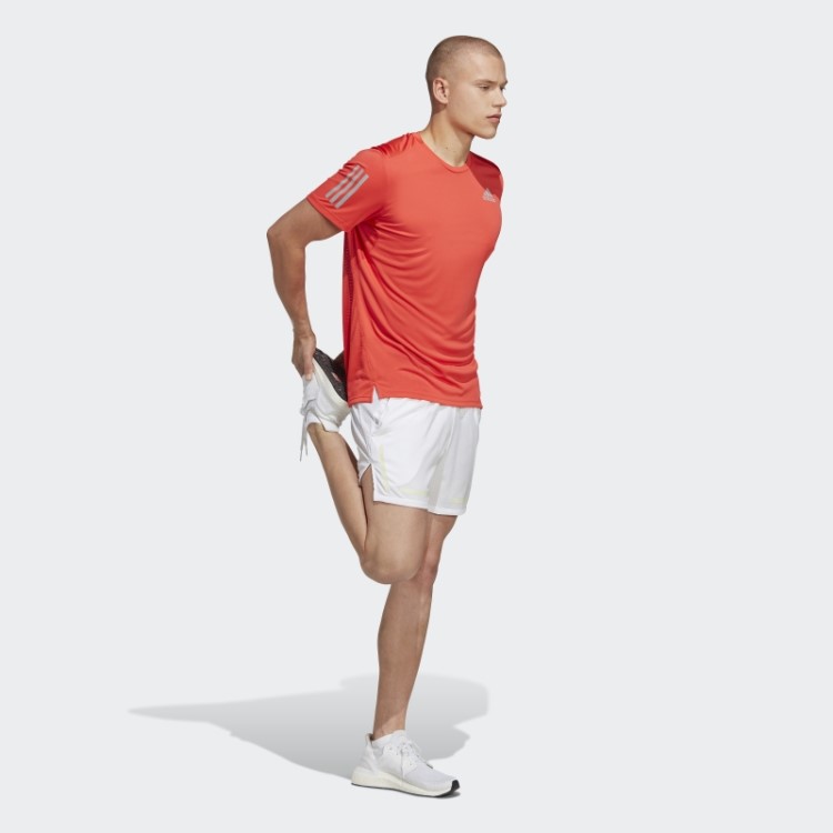 Adidas Possui A Camiseta Run Vermelha