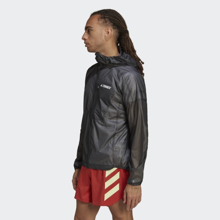 Jaqueta De Chuva Preta Terrex Agravic 2,5 Camadas Adidas