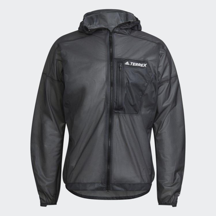 Jaqueta De Chuva Preta Terrex Agravic 2,5 Camadas Adidas