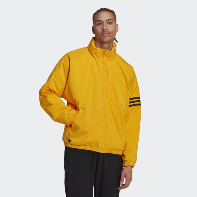 Jaqueta Puffer Listras Douradas Adidas