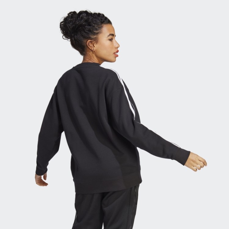 Sweatshirt Com As 3 Riscas Essentials Preto Adidas