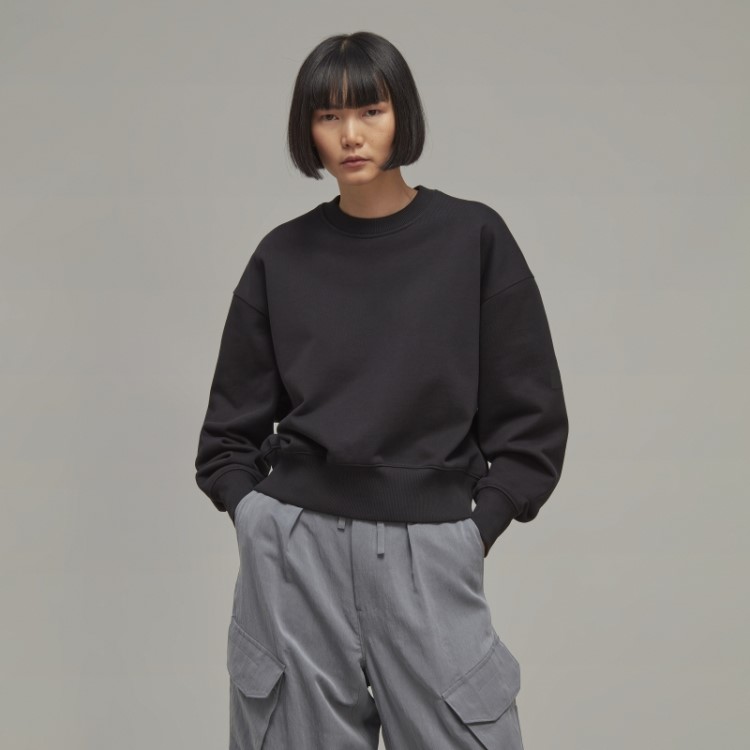 Suéter Boxy De Algodão Orgânico Y-3 Quente Adidas