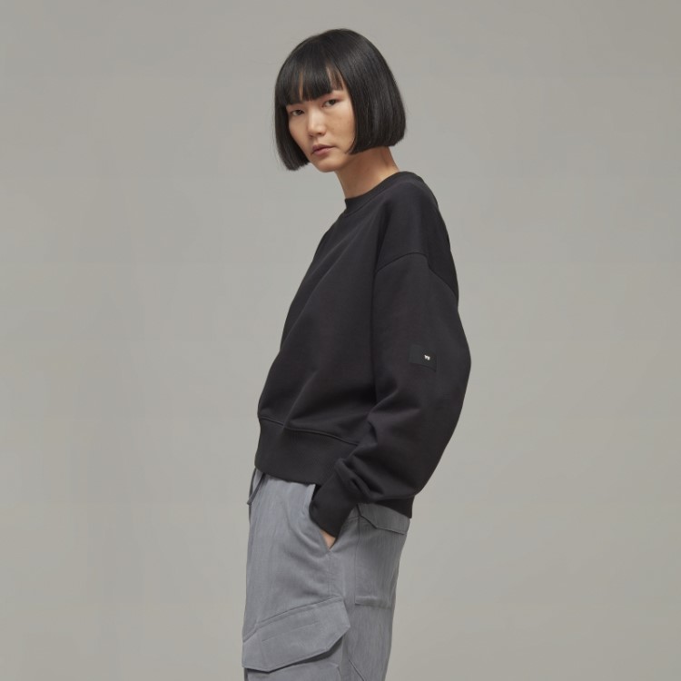 Suéter Boxy De Algodão Orgânico Y-3 Quente Adidas