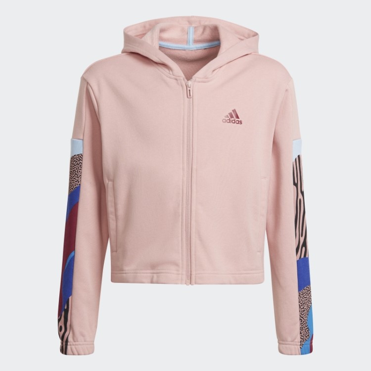 Adidas Fato De Treino De Algodão Com Estampa Selvagem Malva