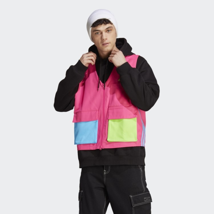 Colete Utilitário Adidas Kidcore Rosa Choque