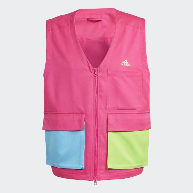 Colete Utilitário Adidas Kidcore Rosa Choque