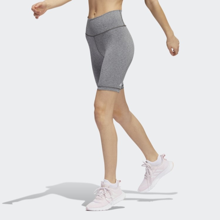 Leggings Curtas De Bicicleta De Treino Optime Cinza Escuro Adidas